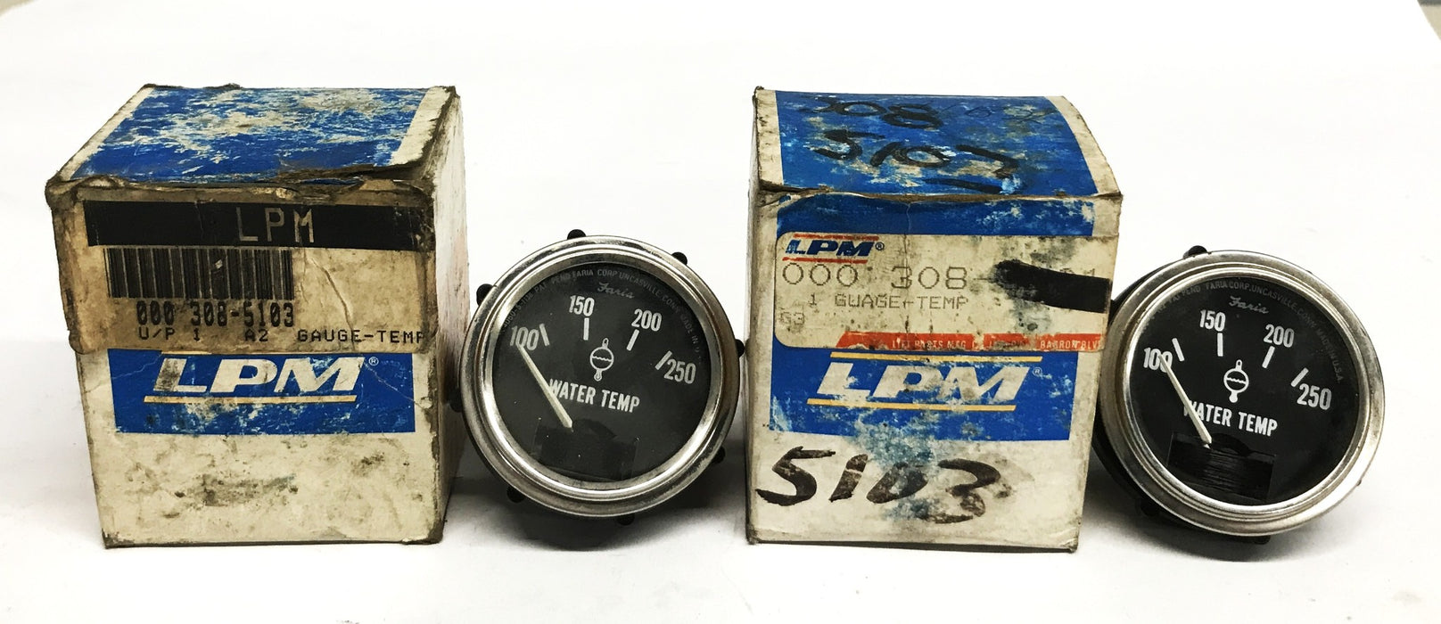 LPM Forklift Water Temperature Gauge 000-308-5103 [Lot of 2] NOS