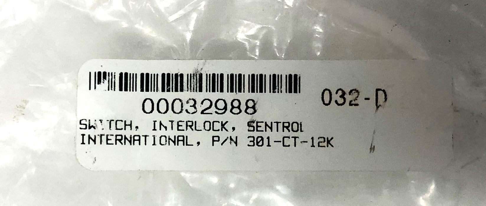 Sentrol Industrial Magnetic Interlock Switch 301-CT-12K NOS