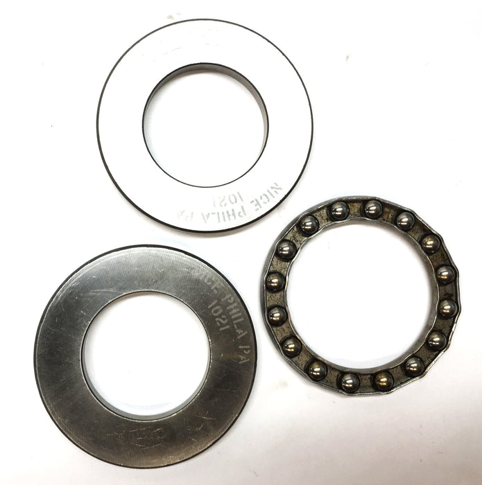 NICE Thrust Ball Bearing Assembly (3pcs) (No Box) 1021 NOS