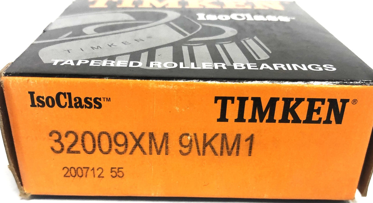Timken IsoClass Tapered Roller Bearing 32009XM9/KM1 NOS