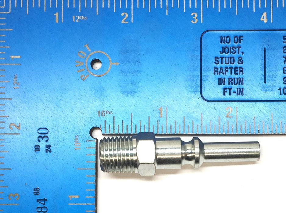 Unbranded 1/4" x 1/4" x 1/4" MNPT Coupler Plug 0973640 [Lot of 11] NOS
