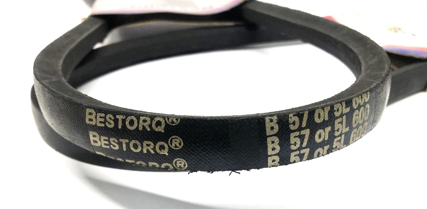 Bestorq Power Transmission V-Belt B57 or 5L600 [Lot of 2] NOS