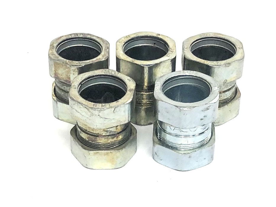 Raco Hex Compression Style Coupling 1EMT [Lot of 5] NOS