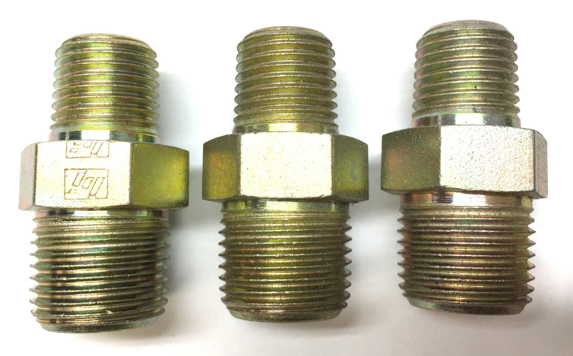 Motion Industries 5/8"x1/2" Hose Adapter 028-F68304 (5404-06-04) [Lot of 3] NOS
