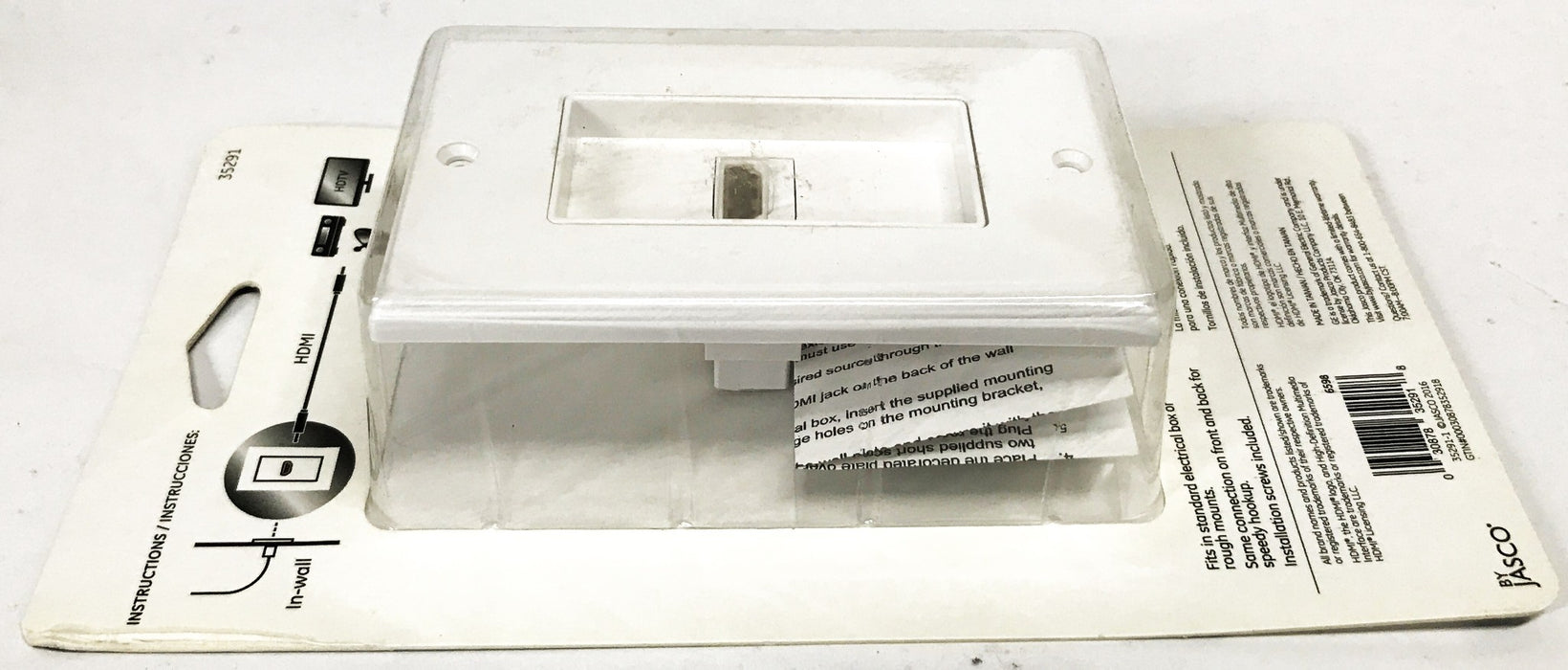 Jasco Pro Single HDMI Wall Plate 35291 [Lot of 2] NOS
