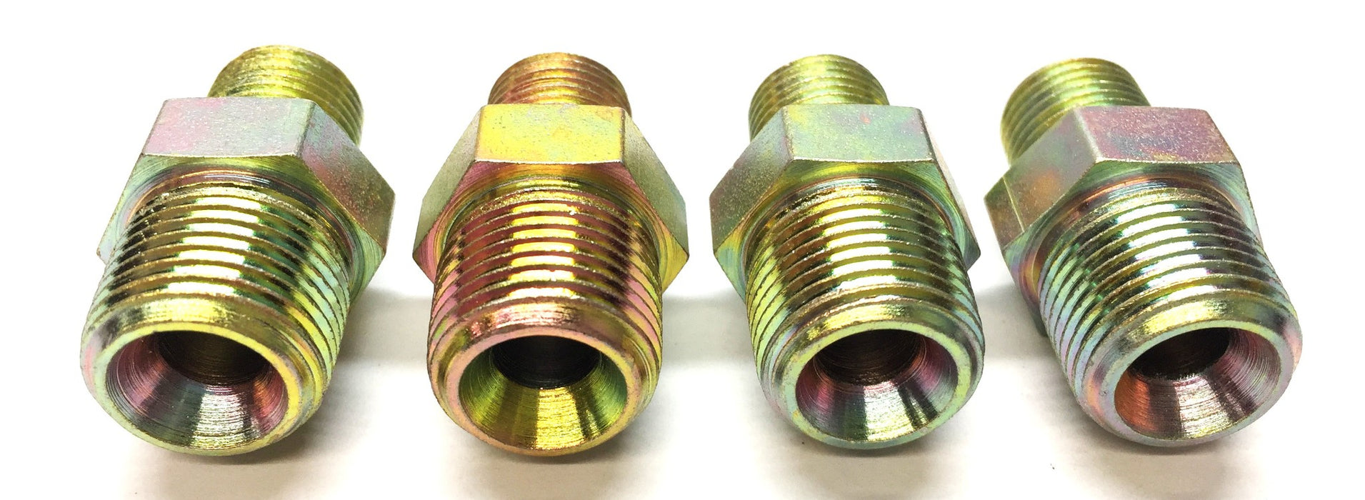 Motion Industries 5/8"x1/2" Hose Adapter 028-F68304 (5404-06-04) [Lot of 4] NOS