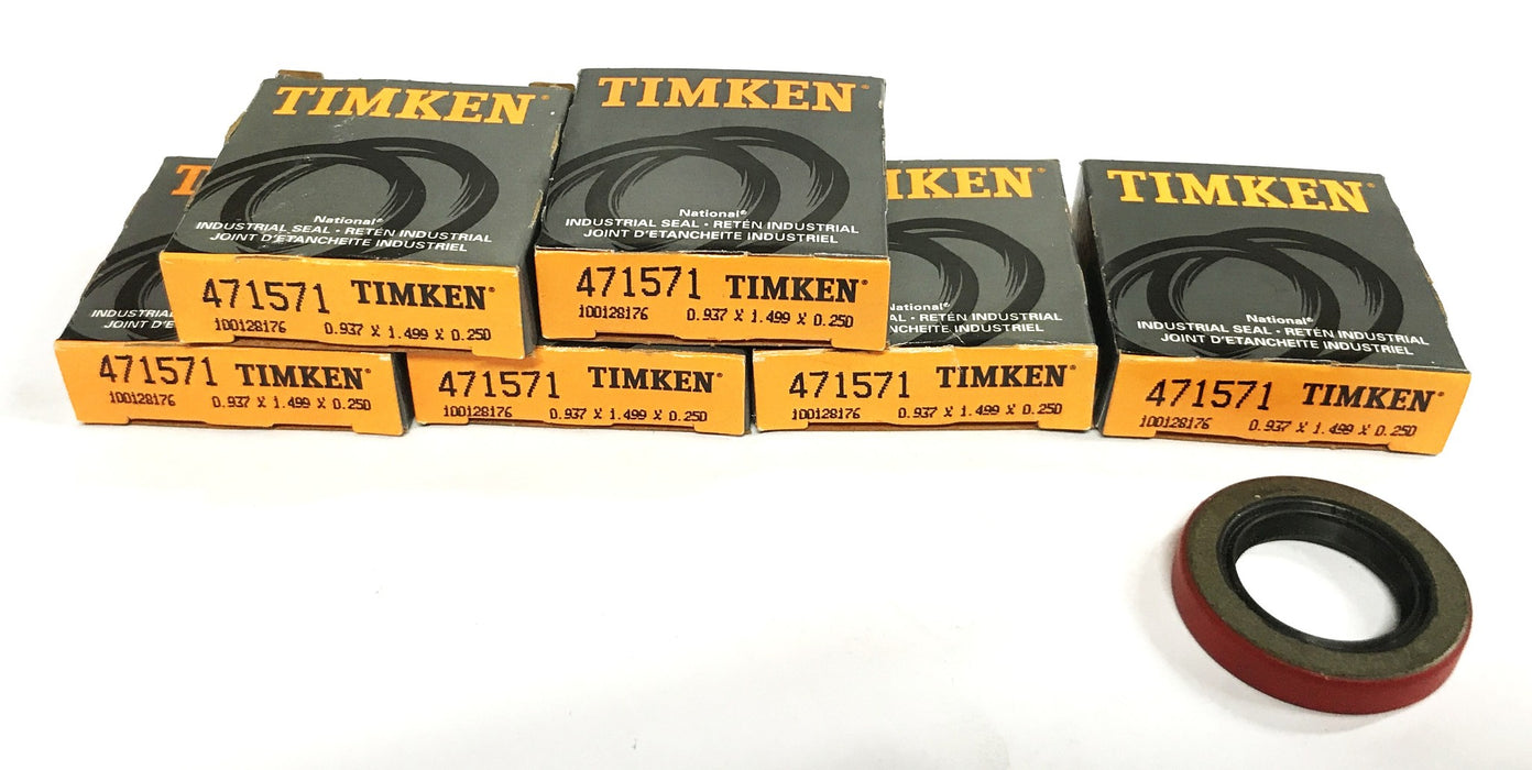 Timken 37mm x 6mm Nitrile Oil Seal 471571 [Lot of 6]  NOS