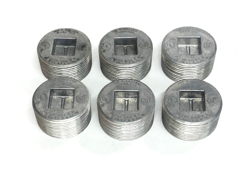 Killark Cup-5 1.88 Inch OD 1.49 Inch ID Close Plug 15800-AAA [Lot of 6] NOS