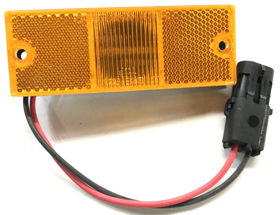 Dialight Amber Recess Mount Marker With Foam 45003AB NOS