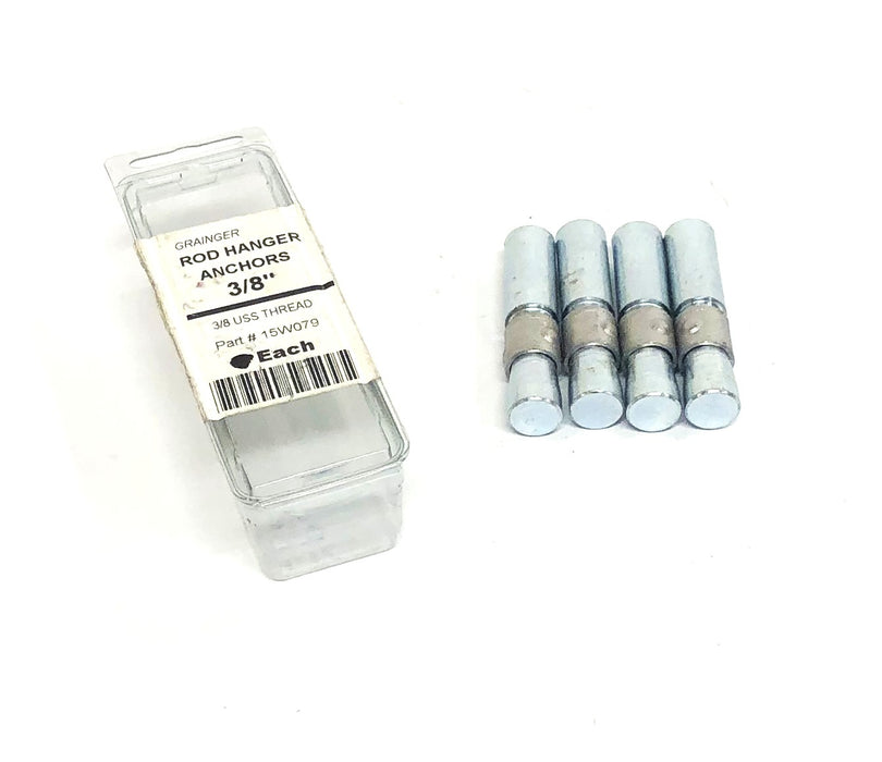 Grainger 4-Pack 3/8 Inch USS Thread Rod Hanger Anchors 15W079 NOS