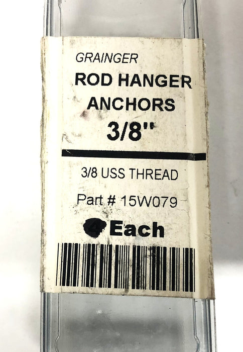 Grainger 4-Pack 3/8 Inch USS Thread Rod Hanger Anchors 15W079 NOS