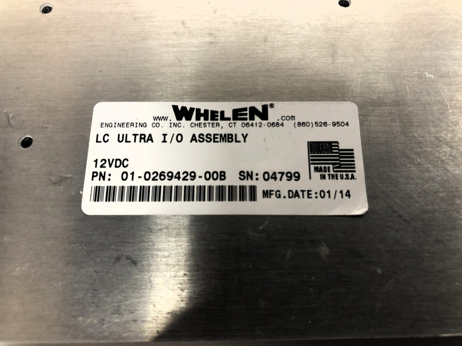 Whelen 12VDC LC Ultra I/O Assembly 01-0269429-00B NOS