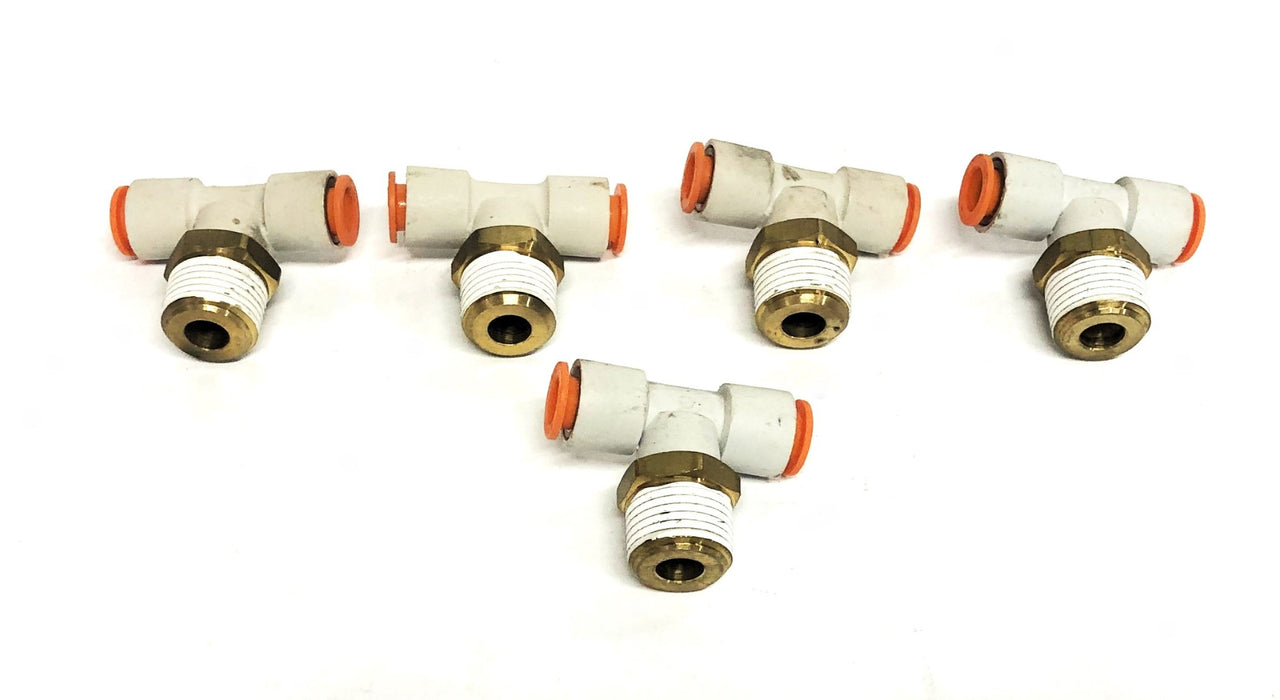 SMC 1.75 Metric Pitch Push Connect Union Tee Coupling 3/8 Inch [Lot of 5] NOS