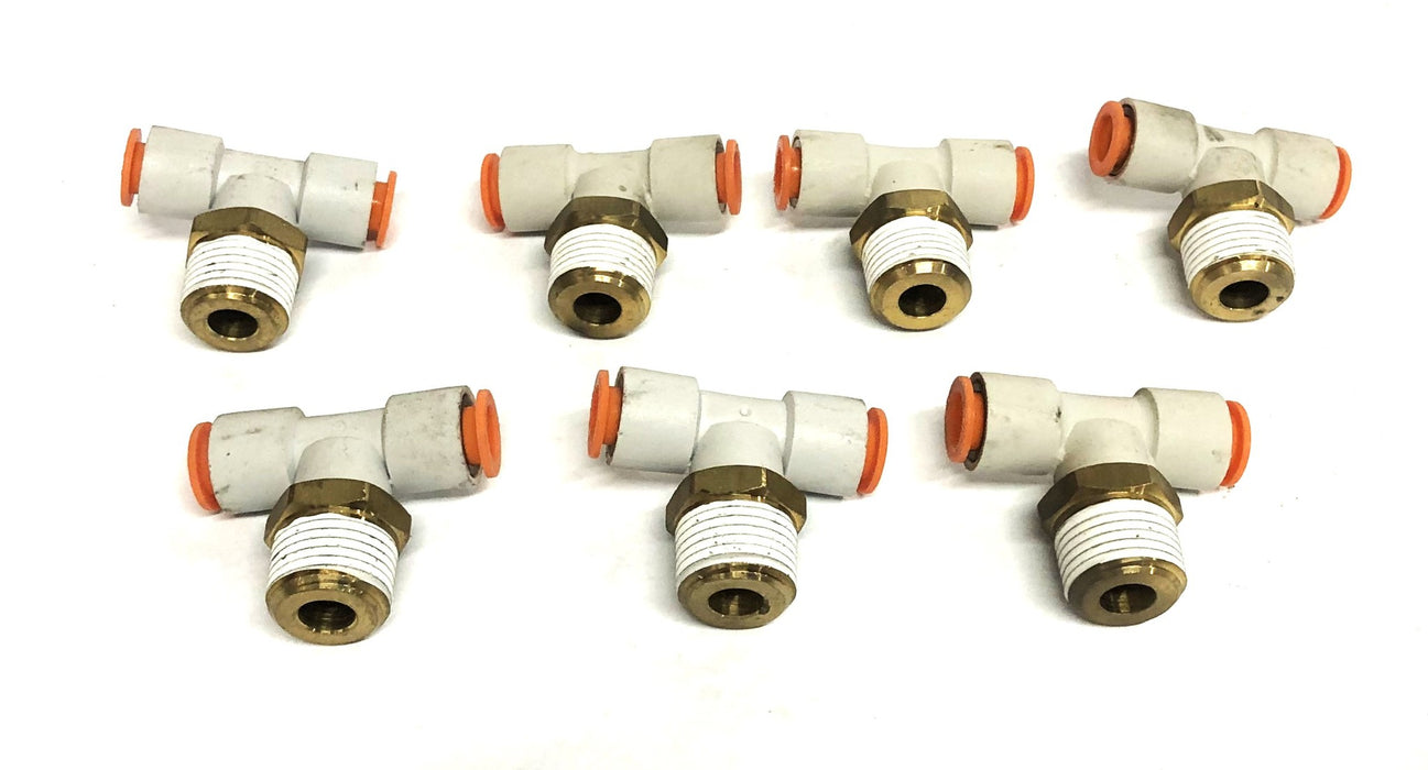 SMC 1.75 Metric Pitch Push Connect Union Tee Coupling 3/8 Inch [Lot of 7] NOS