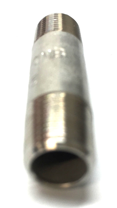 Unbranded 3/8" SS Pipe Nipple Fitting M304/L40MB (YT33205) [Lot of 10] NOS