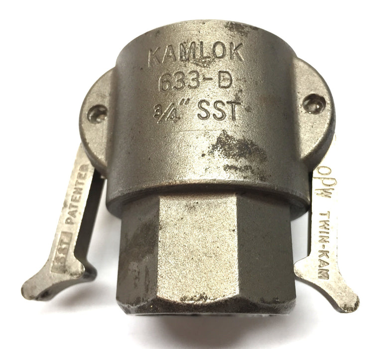 Kamlok 3/4" SST Coupler 633-D NOS