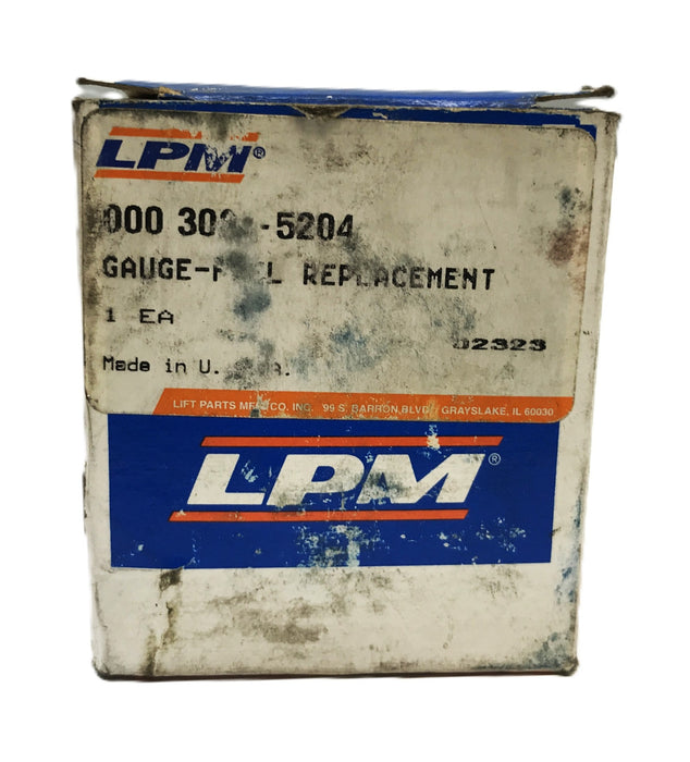 LPM Forklift Fuel Gauge 000-308-5204 NOS