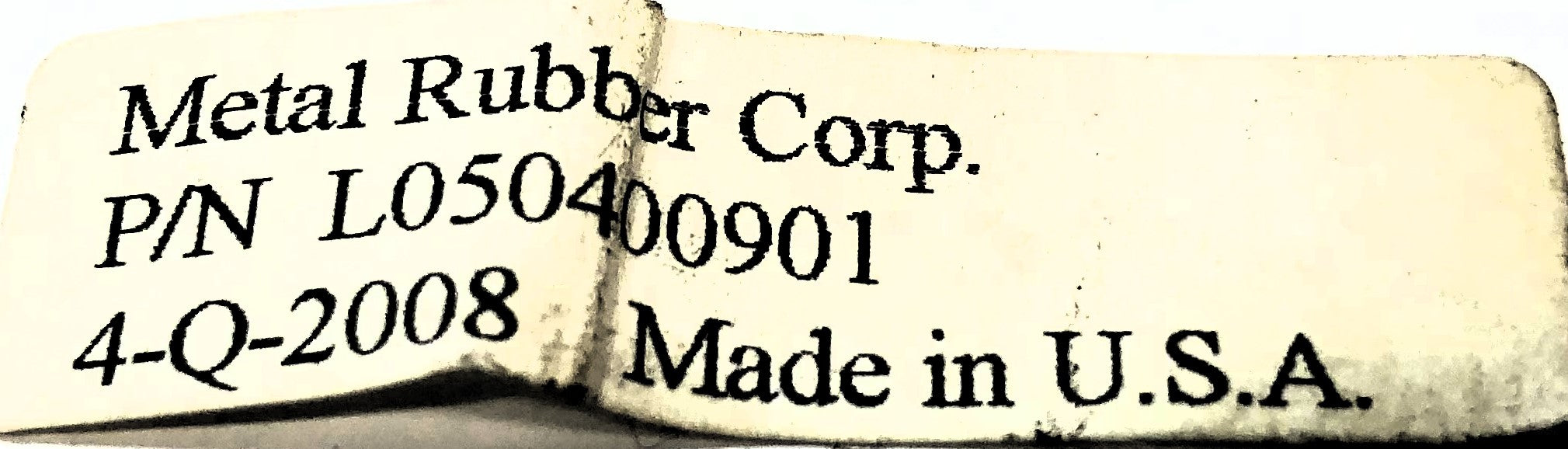Metal Rubber Corp. Approx .741" Bore 4" OAL Friction Roller L050400901 NOS