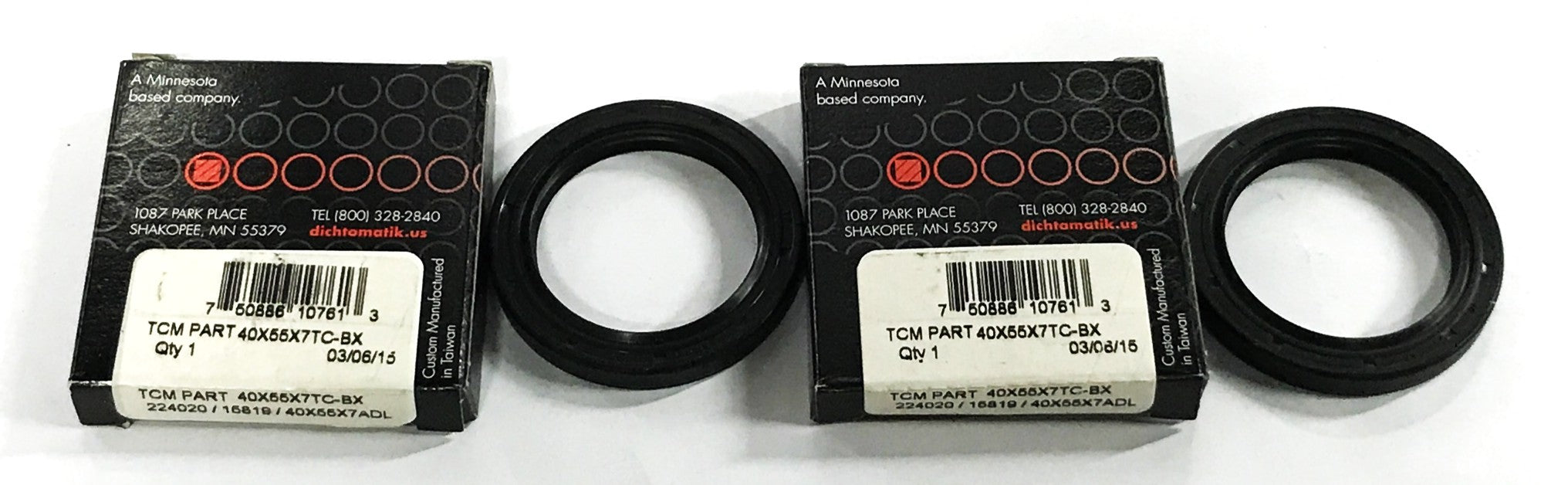 TCM Shaft Seal 40X55X7TC-BX [Lot of 2] NOS