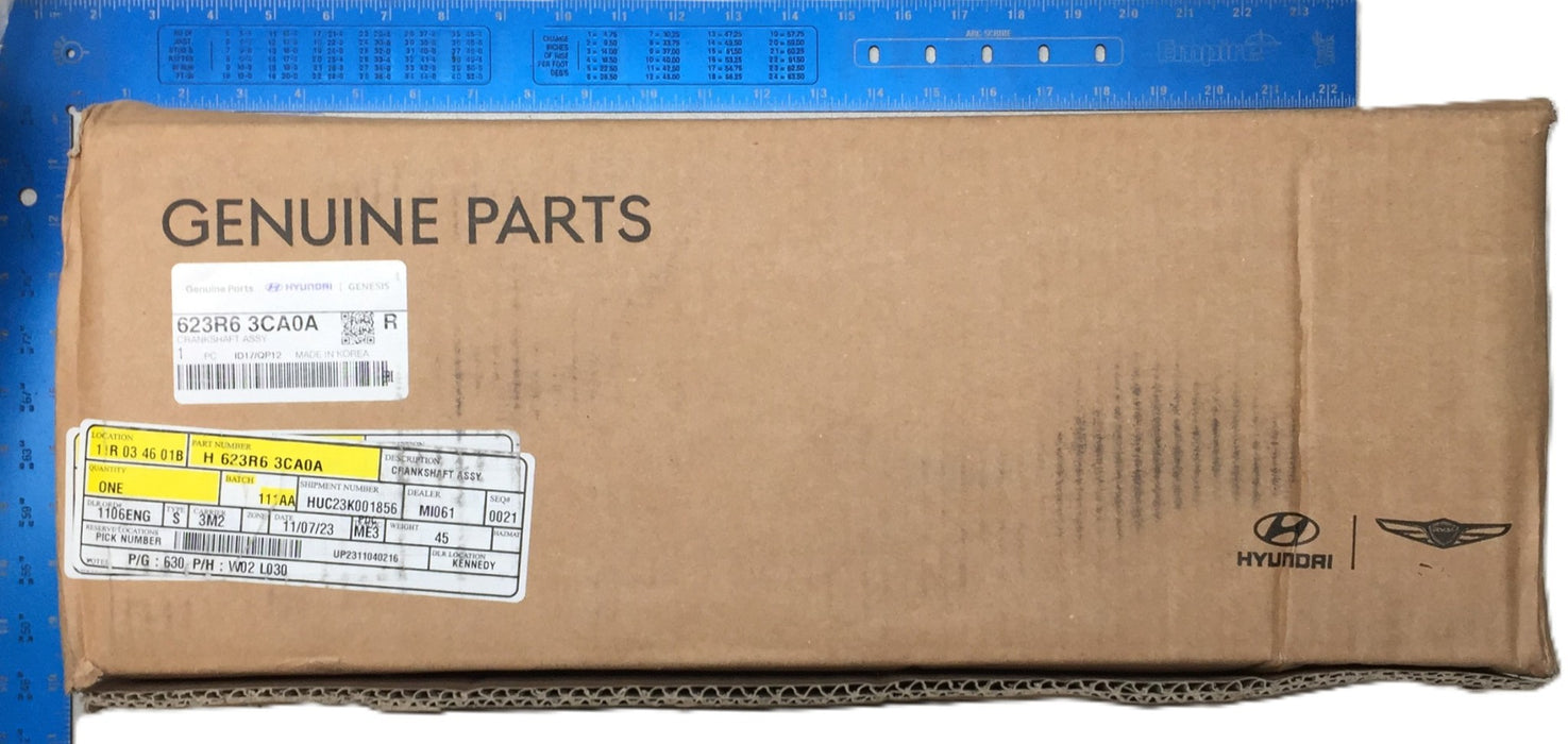 Hyundai Genesis Crankshaft Assembly 623R6 3CA0A (623R6 3CA0A) NOS