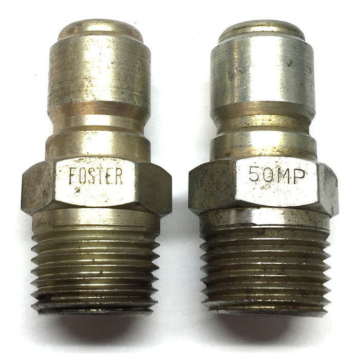 Foster 3/4" Male NPT Quick Coupler 50MP [Lot of 2] NOS