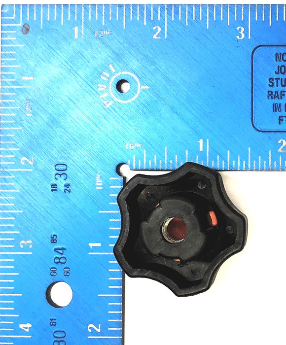 Unbranded 5/16" Threaded Hole Star Shaped Lobe Knob [Lot of 2] NOS