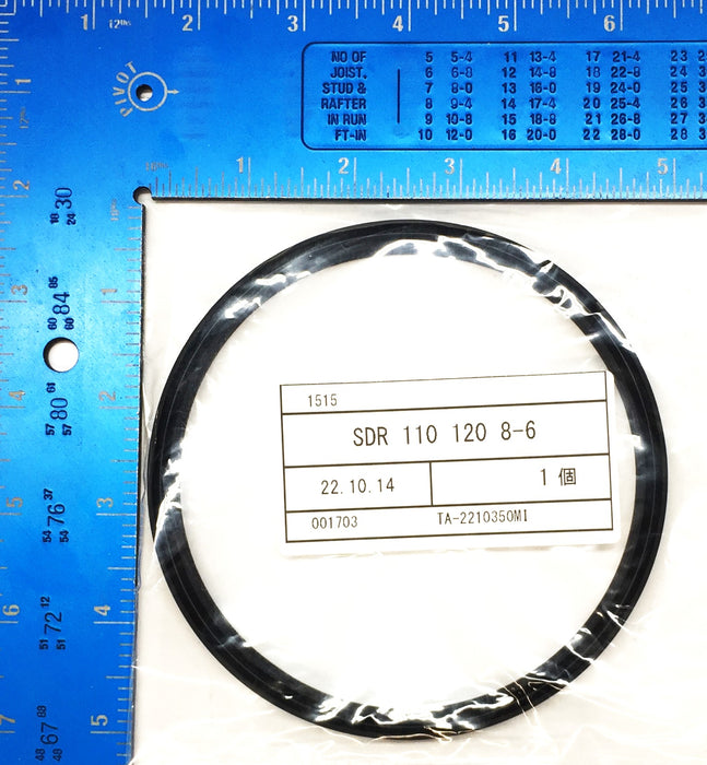 SDR Black Rubber Seal 110x120x8-6 NOS