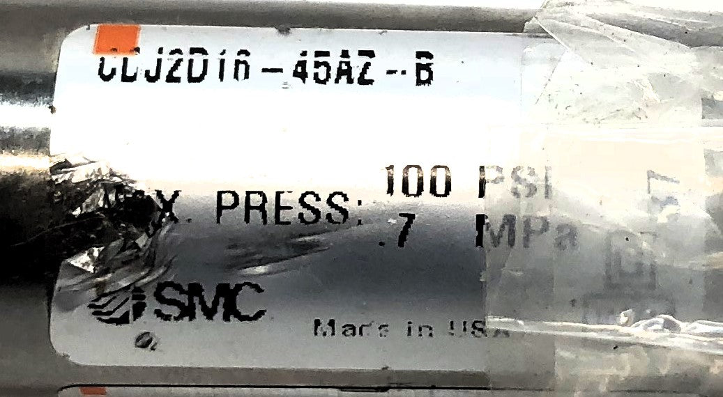 SMC Round Body Pneumatic Cylinder CDJ2D16-45AZ-B NOS