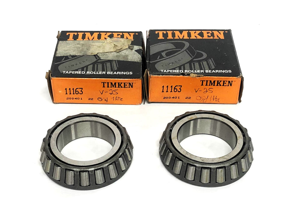 Timken Roller Bearing Cone 11163 (11163NA) [Lot of 2] NOS