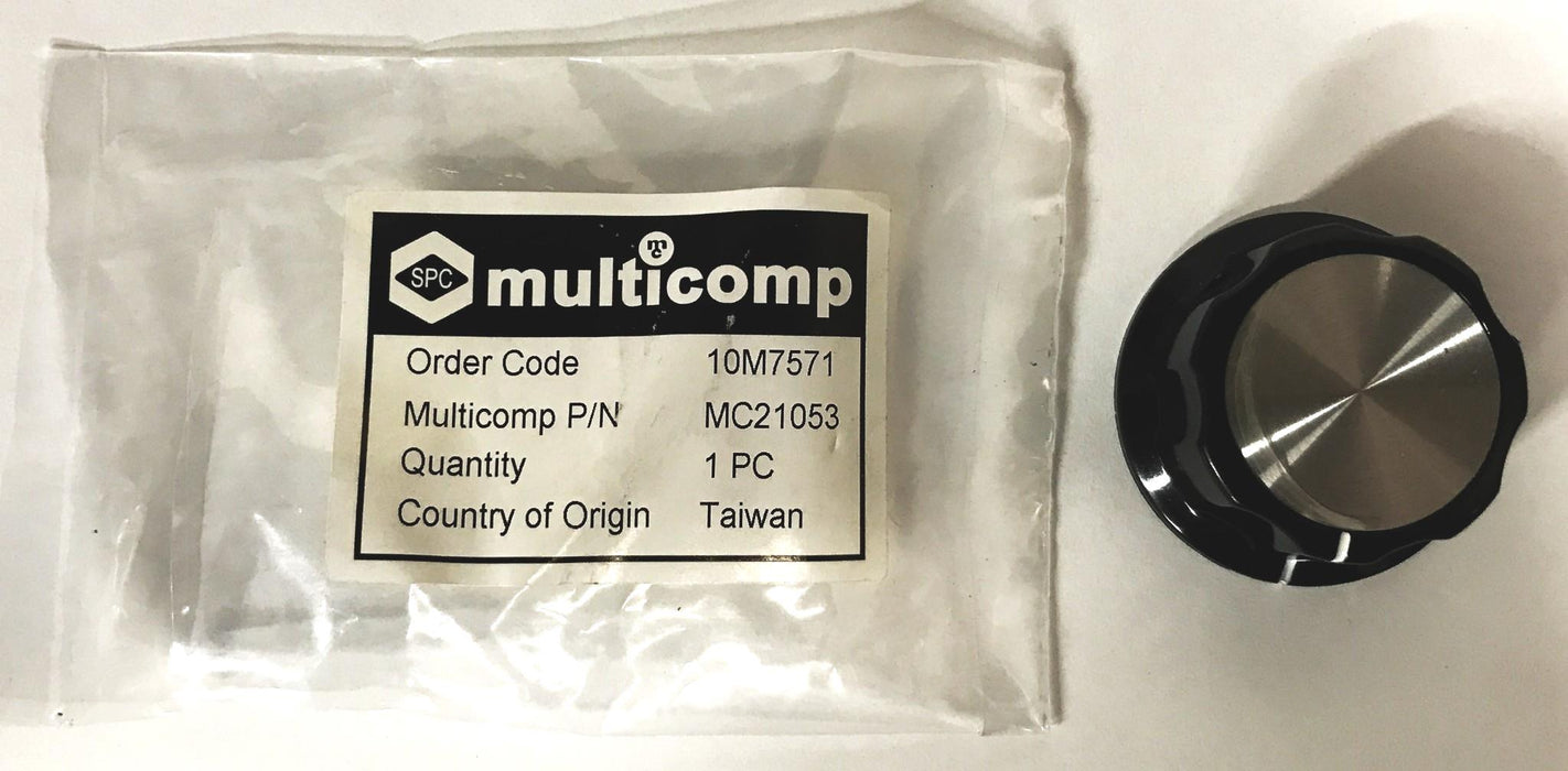 SPC Multicomp Round Shaft Control Knob MC21053 [Lot of 6] NOS