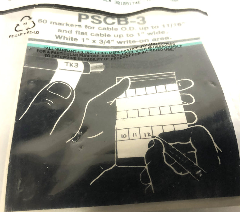 Panduit Self-Laminating Cable Marker-Book PSCB-3Y NOS