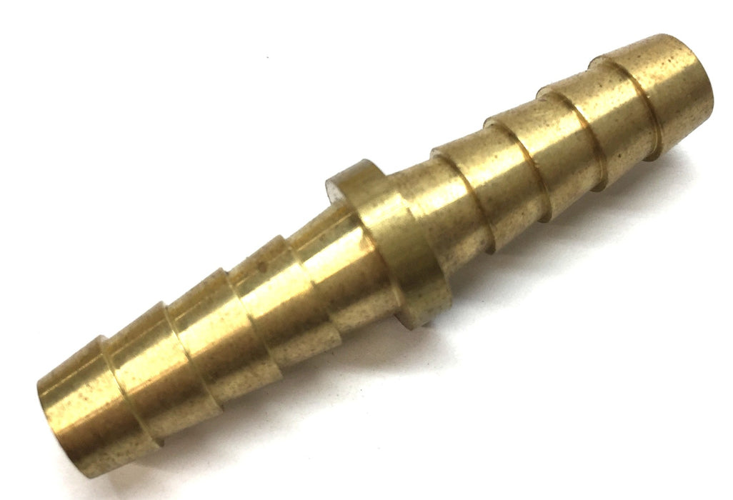 Unbranded 5/16" Brass Double-Barbed Hose Connector [Lot of 19] NOS