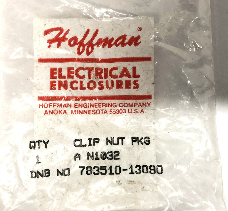 Hoffman Electrical Enclosures Pack of 20 Clip Nut 783510-13090 NOS