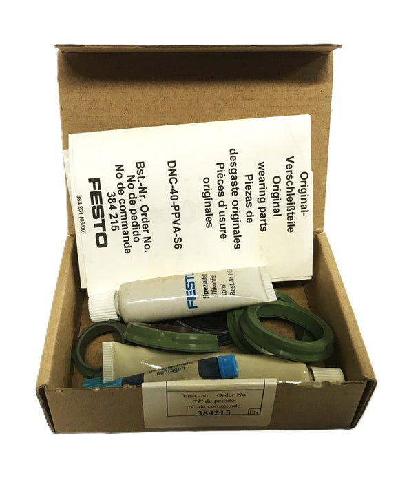 Festo Wearing Parts Repair Kit (with extra parts) DNC40-384215 [Lot of 3] NOS