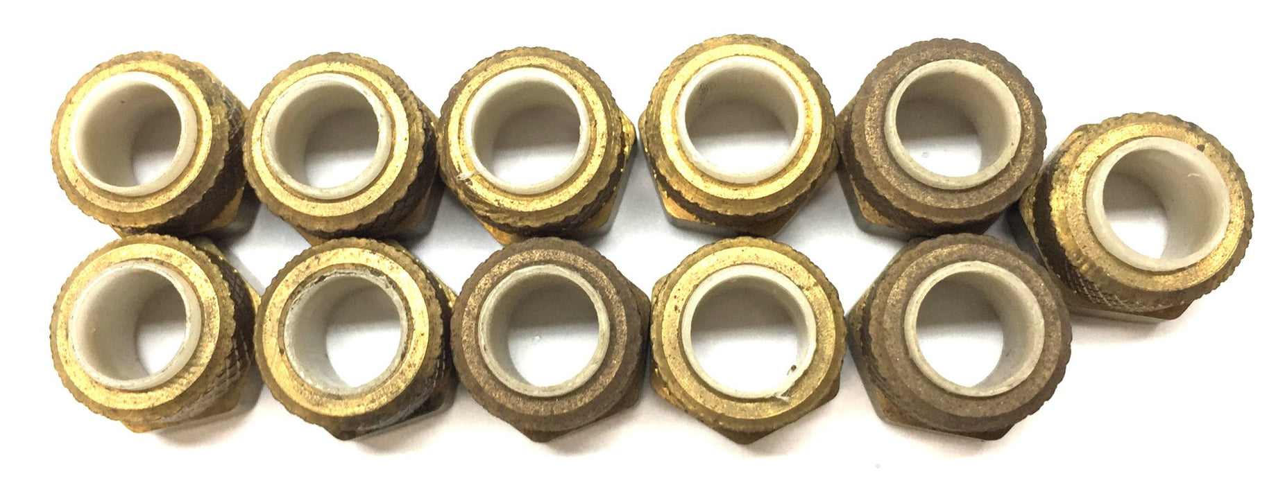 Unbranded 5/16" Brass Nut with Plastic Sleeve 261P05 (1261X5-A) [Lot of 11] NOS
