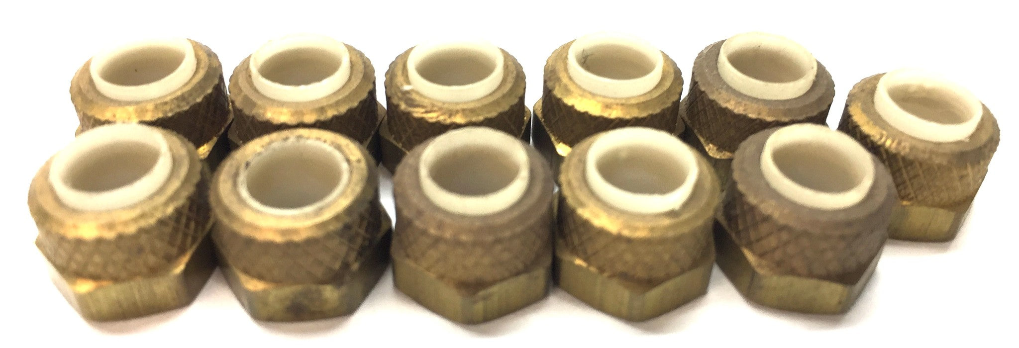 Unbranded 5/16" Brass Nut with Plastic Sleeve 261P05 (1261X5-A) [Lot of 11] NOS