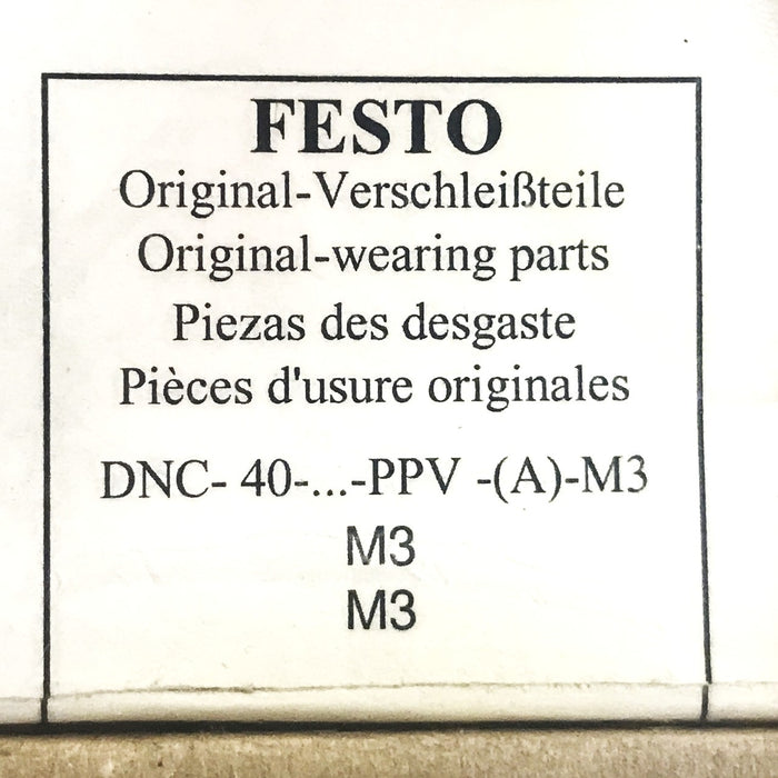 Festo Wearing Parts Repair Kit (with extra parts) DNC40-384215 [Lot of 3] NOS