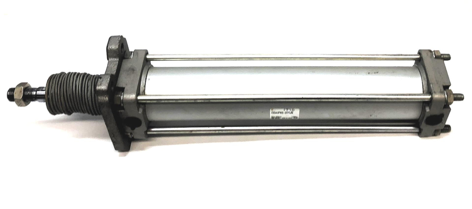 SMC Tie Rod Pneumatic Cylinder W/ Boot CDA2F63-300JN USED