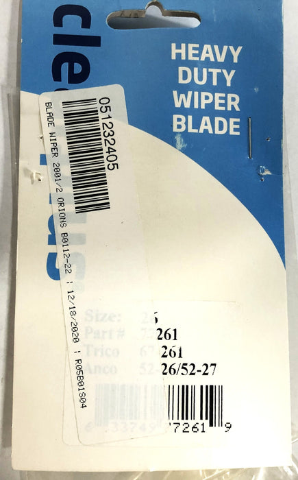 ClearPlus Heavy Duty Wiper Blade Size 26 77261 NOS
