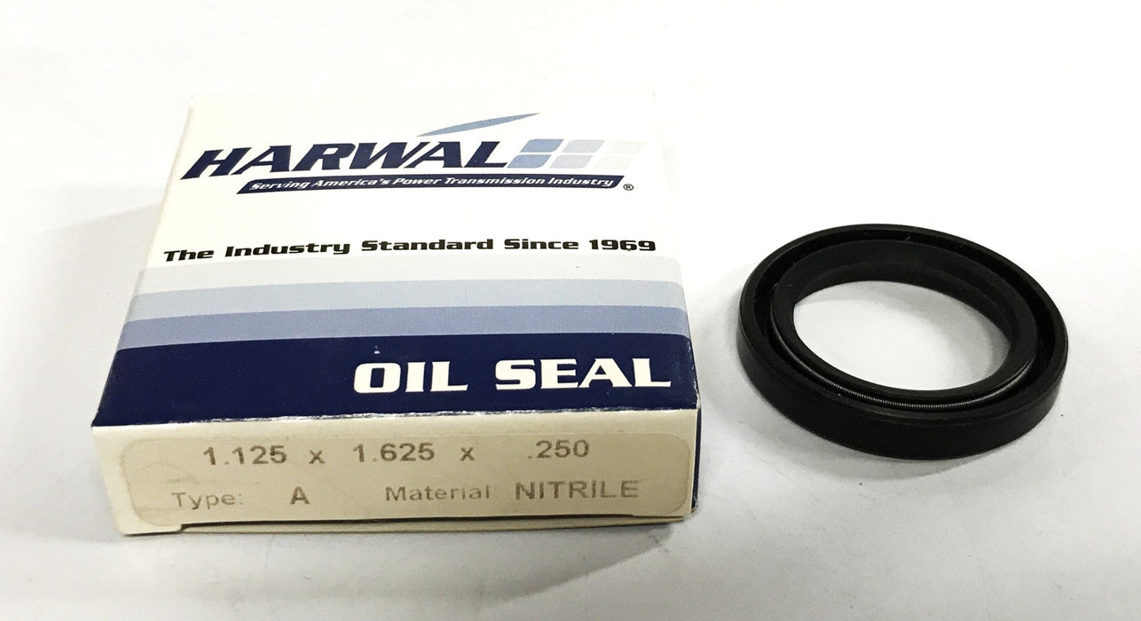 Harwal Type A Nitrile Rotary Shaft Seal 1.125 x 1.625 x 0.250 [Lot of 3] NOS