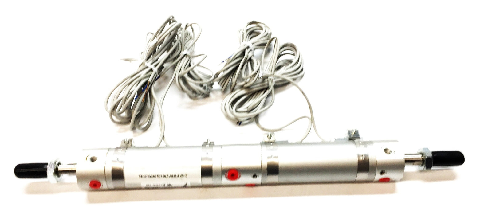 SMC Round Pneumatic Cylinder w/Magnetic Switch (4)CDG1BA25-50+50Z-A93L4-XC10 NOS
