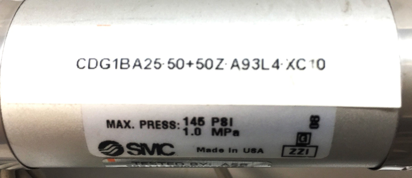 SMC Round Pneumatic Cylinder w/Magnetic Switch (4)CDG1BA25-50+50Z-A93L4-XC10 NOS