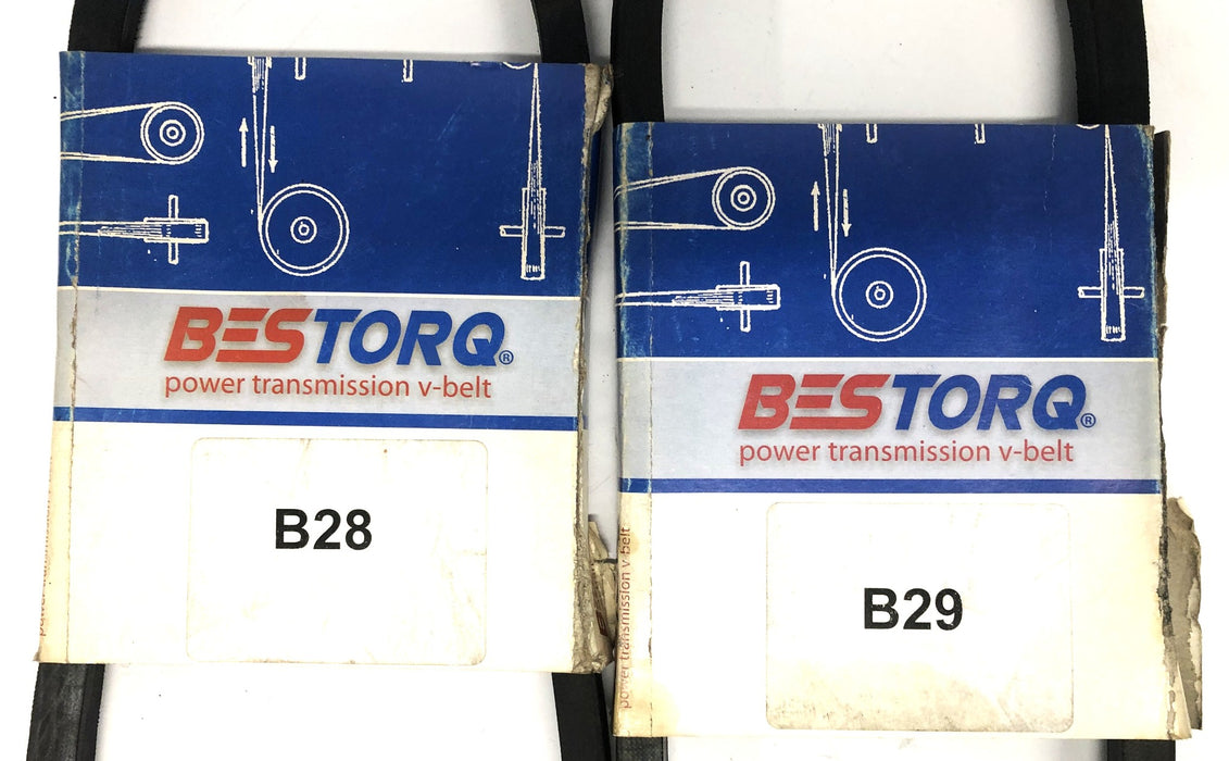 Bestorq Power Transmission V-Belt B28 or 5L310/B29 or 5L320 [Lot of 2] NOS