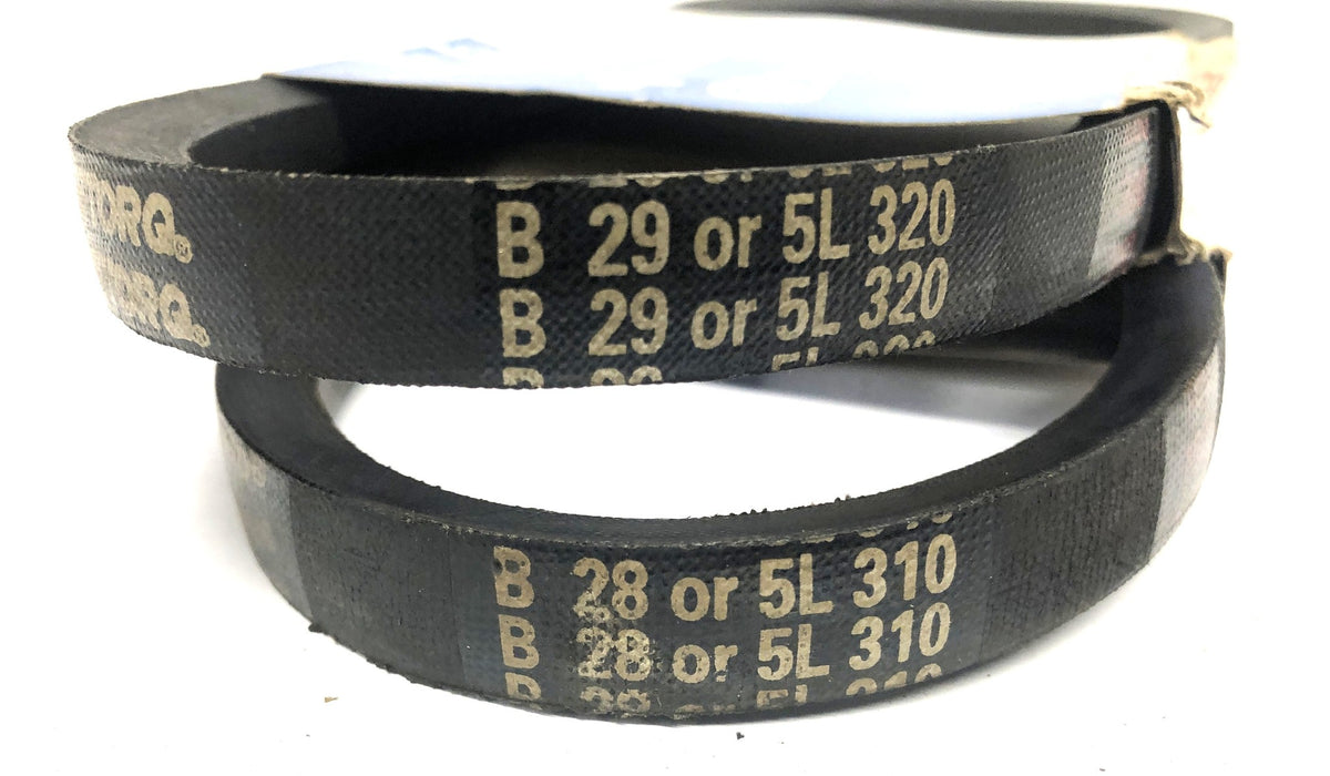 Bestorq Power Transmission V-Belt B28 or 5L310/B29 or 5L320 [Lot of 2] NOS