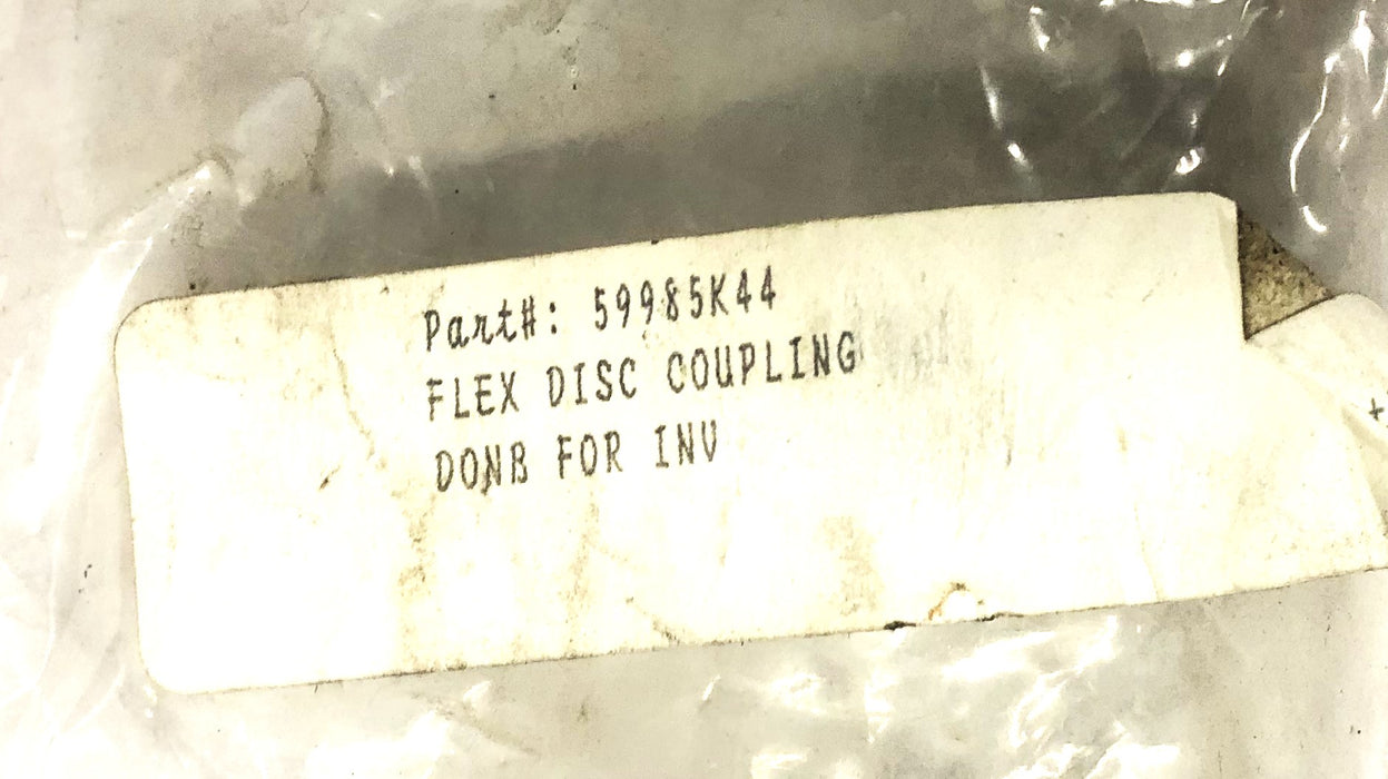 Huco 1.97 Inch OD 0.99 Inch ID Flex Disc Coupling Assembly 59985K44 NOS
