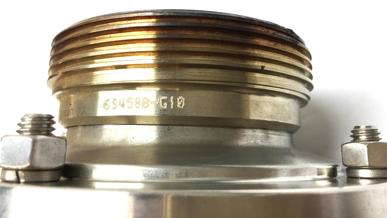 Sanitary 3" Stainless Steel Butterfly Valve w/Handle SS316L (6S458B-G10) USED
