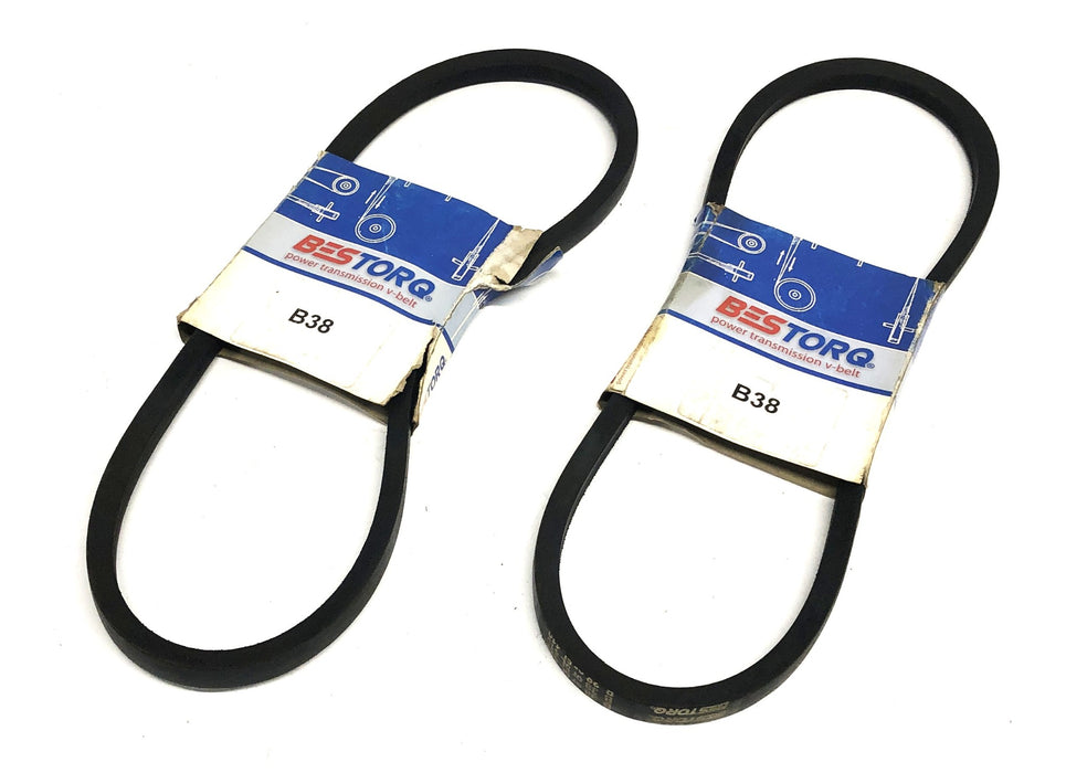 Bestorq Power Transmission V-Belt B38 or 5L410 [Lot of 2] NOS