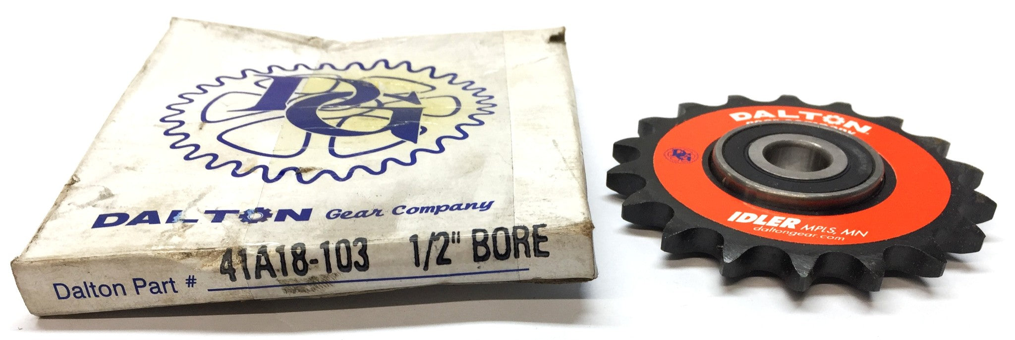 Dalton Gear Company Roller Chain Sprocket 41A18-103 1/2" Bore NOS