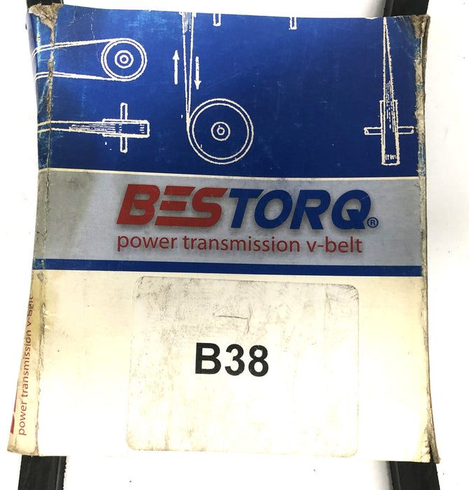 Bestorq Power Transmission V-Belt B38 or 5L410 [Lot of 2] NOS
