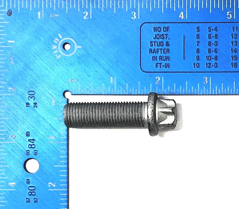 Unbranded M14-1.5 x 45mm Thread 10.9 TF Hex Head Screw [Lot of 5] USED